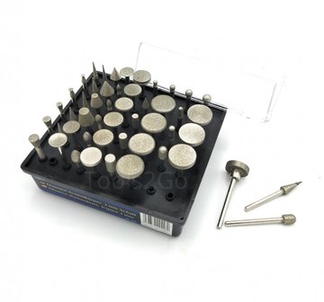 Set di utensili diamantati per l&#039;affilatura, 50 pezzi con gambo da 3 mm