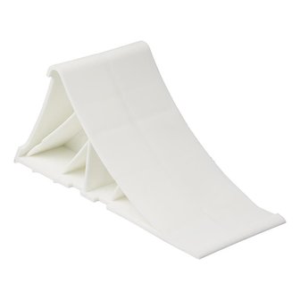 Cunei fermaruota in plastica bianca incl. titolare