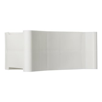 Cunei fermaruota in plastica bianca incl. titolare