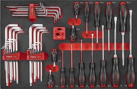 Carrello portautensili a 8 cassetti con 208 utensili