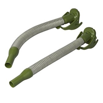 Beccuccio erogatore flessibile in metallo per benzina 20mm
