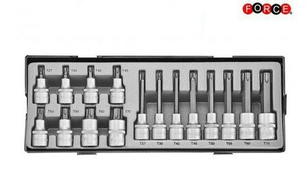 1/2 DR. Tappo a stella bit 16 pezzi