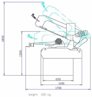 Sega a nastro stazionaria diametro 255mm