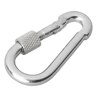 Moschettone in metallo 5x50mm con chiusura a vite x10 pezzi
