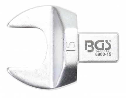 Chiave a forchetta ad innesto 15 mm sede 9 x 12 mm