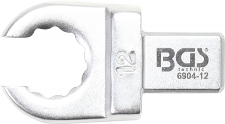 Chiave ad anello ad innesto aperto 12 mm sede 9 x 12 mm