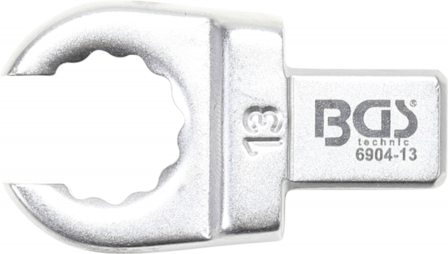 Chiave ad anello ad innesto aperto 13 mm sede 9 x 12 mm