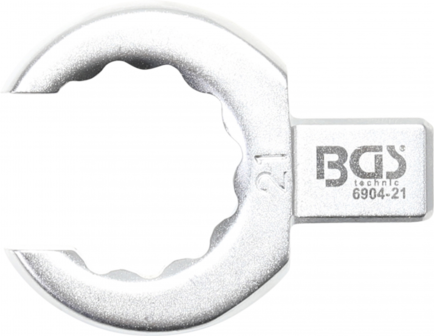 Chiave ad anello ad innesto aperto 21 mm sede 9 x 12 mm