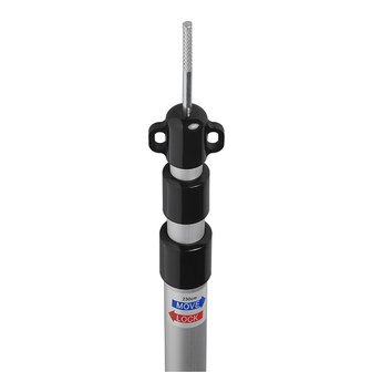 Palo per tenda telescopico 3 pezzi 93-230cm - set da 2 pezzi