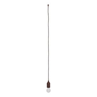 Lampada retr&ograve; motivo legno con cavo 90cm