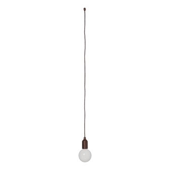 Lampada retr&ograve; XL motivo legno con cordoncino 90cm