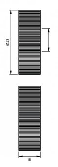 Dispositivo frontale manuale 0,8x110mm