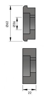 Dispositivo frontale manuale 1,2x140mm