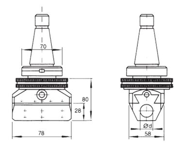 Testa di taglio universale automatica DIN228 mk/m MK4/M16