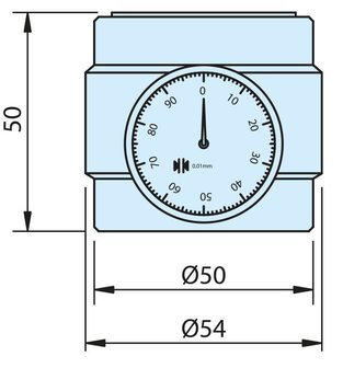 Dispositivo magnetico di regolazione del punto zero o dellaltezza 50 mm