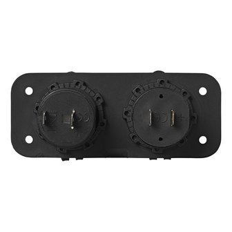 Kit da incasso: presa DIN + porta USB doppia tipo A 2x2100mA