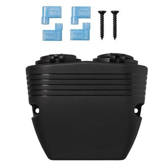 Kit da superficie: presa DIN + porta USB doppia tipo A 2x2100mA