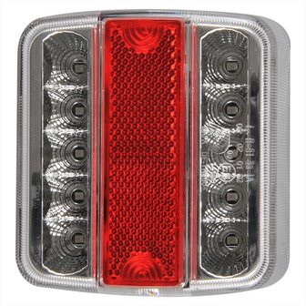 Fanale posteriore 4 funzioni 98x105mm 14LED con EC 5 pin