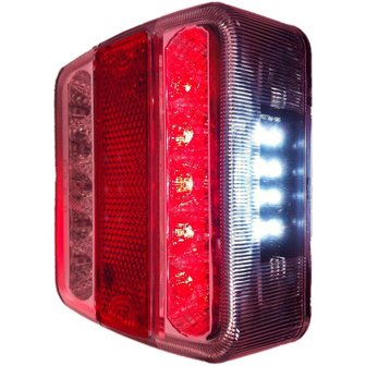 Fanale posteriore 4 funzioni 98x105mm 14LED con EC 5 pin