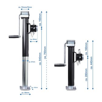 Gamba di supporto girevole Heavy Duty SH42/2000