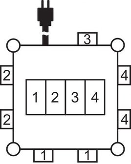 Divisore di flusso compatto in gomma BSV 3 FI/16 2 IP44 2m