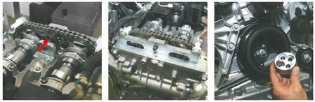 BGS 9378 Set di attrezzi per il montaggio della catena di distribuzione per il motore Mercedes 651