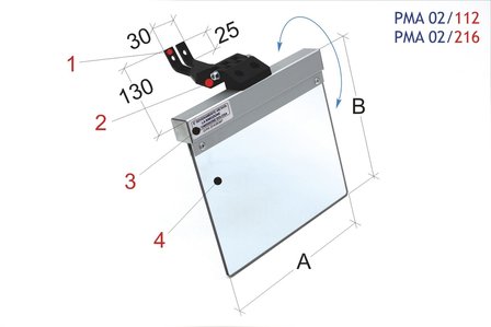 Protezione universale per smerigliatrici / levigatrici a nastro 160-145 mm