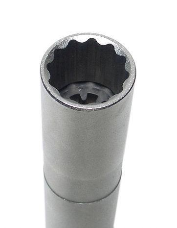 Bussola per candele con magnete, poligonale, lunga (3/8) 14 mm