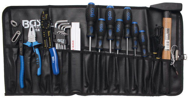 Assortimento utensili in borsa arrotolabile 270 pz