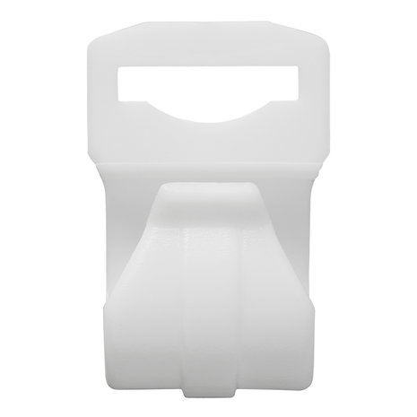 Clip per tenda per palo tenda 20-25mm con fessura bianco