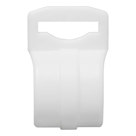 Clip per tenda per palo tenda 20-25mm con fessura bianco
