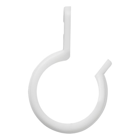 Clip per tenda per palo tenda 20-25mm con fessura bianco