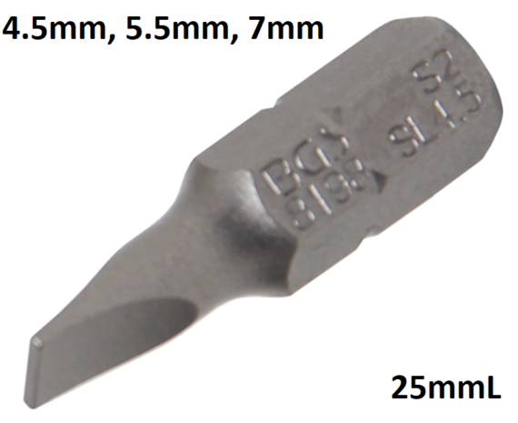 Inserto attacco esagono esterno 6,3mm (1/4) taglio