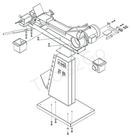 Smerigliatrice a nastro per tubi combinati 3 in 1