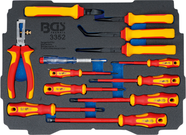 Modulo per BGS BOXSYS1 & 2: Serie di cacciaviti e pinze per elettricisti VDE | 13 pz