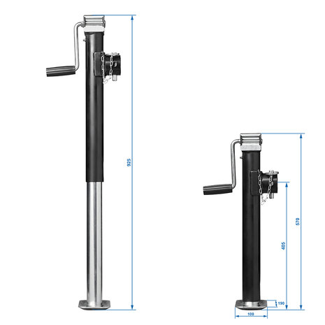 Cavalletto laterale di avvolgimento heavy duty SH57/2000