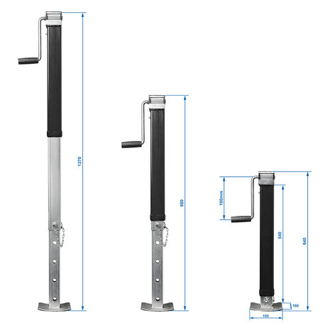 Cavalletto laterale di avvolgimento heavy duty SH64/7000