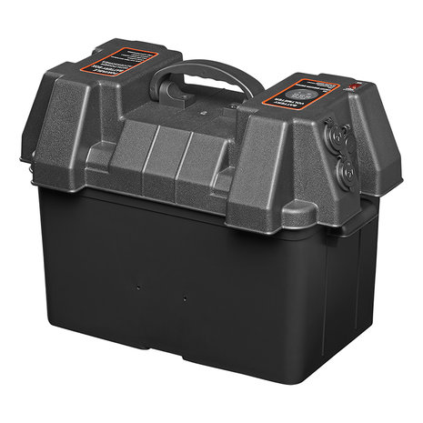 Vano batterie 33x20x20 cm 2x USB - 2x presa 12V - 2x connettori Anderson