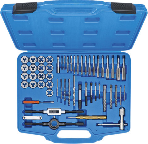 Set maschi e filiere M3 - M12 56 pz