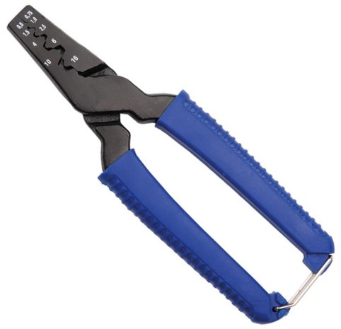 Pinza per capicorda incl. 150 capicorda 175 mm