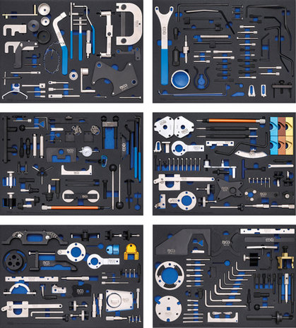 Carrello portautensili 7 cassetti set di manutenzione motore