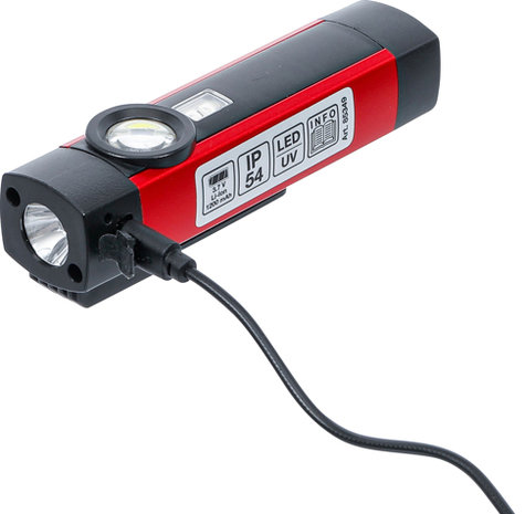 Lampada portatile COB-LED / UV in alluminio 1 W