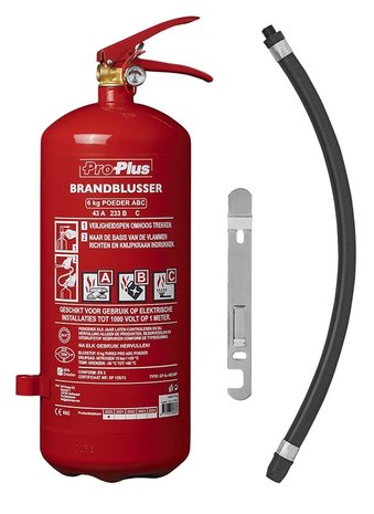 Estintore 6kg polvere ABC NL + manometro
