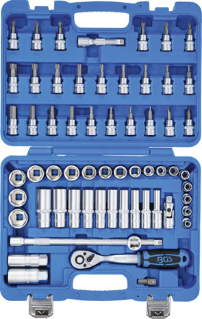 Serie di bussole esagonali 10 mm (3/8) 61 pz