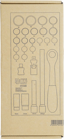 Modulo per carrelli portautensili 1/3: serie di bussole 27 pz