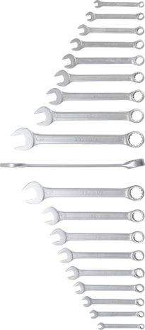 Serie di chiavi combinate anello-forchetta 8 - 32 mm 19 pz