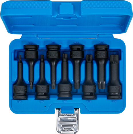 Set di bit di potenza, multi-dente, 9 pezzi