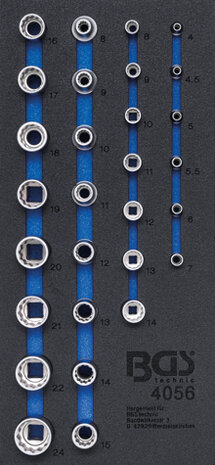 1/3 Modulo utensili 1/4 e 1/2 12 lati. set di chiavi a bussola