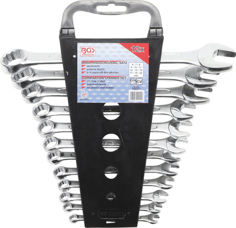 Serie di chiavi combinate anello-forchetta 6 - 22 mm 12 pz