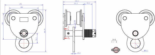 Carrello 3 tonnellate